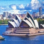 퍼즐 명화 직소 액자 조각 치매예방 성인 종이   시드니 오페라하우스 건설  교육 엔터테인먼트 장난감 75x50cm 1000 개 : 어반왈츠