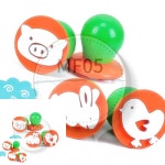 위성천상회 동물 스탬프 도장 토끼 놀이 에그스탬프 동물농장 4종세트 : 위성천상회