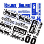 올린즈 스티커 OHLINS 로고스티커 데칼스티커 14Pcs : 빵빵모토