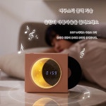 블루투스 스피커 시계 무드등 블랙 : Eirene