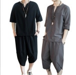 남성 린넨 생활 한복 개량 상하 세트 : 베스트몰스토어