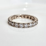 14k 18k 다이애나 모이사나이트 반지 가드링 여자 검지 금 : 오르퀸