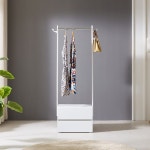 가구샘 일반 행거 2단 서랍형 600 H6346() 수납 옷수납 이동 행거장 이동형 : 키플러트리