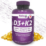 캐나다 나카 플레티넘 비타민D3 플러스 비타민 K2 MK-7 FORM 330베지캡슐 : 마마슈퍼