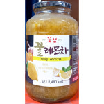 꿀레몬차(꽃샘식품 1L) 업소용 액상차 유리병 : 싼대로마트