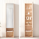 슬림전신거울화장대 도어형 긴화장대 수납형 400 H5940 : 소품공간온