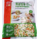 황보마을 혼합야채(4종 볶음밥용 1Kg) X10 감자 양파 당근 피망 카레용 : 싼대로마트 업소용 식자재