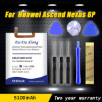 화웨이 구글 어센드 넥서스 6P H1512 H1511 휴대폰용 교체 배터리 HB416683ECW 신제품 공급 모델 5100mAh : 송하유통2433