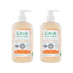 GAIA 가이아 네추럴 베이비 배스 바디워시 아보카도 오일 500ml x 2 : 유로브리치