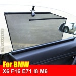 썬바이저 햇빛 가리개 모기장 창문 커버 커튼 BMW 1 시리즈 E87 E82 F20 F40 F52/2 자동차 자동 리프팅 Accessori Windo Rear Left... 