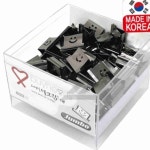 송승 점보 스마일 실버날크립 대 60매 문구집게 집게홀더 : 송승장구