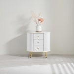 가구 산책 라운드 3단 서랍 협탁 600 H4717() 서랍장 수납장 침실 거실 : 키플러트리