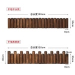 방부목 울타리 1.2M 미니 데크 화단 경계 가림 펜스 난간 말뚝형 평평한모델 15x120cm : 직구런