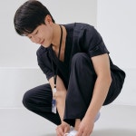 멀티포켓 세미와이드 병원 유니폼 바지 수술복 간호사복 : 유니앤티