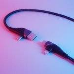 플레이기어 2IN1케이블 2BY2케이블 PD65W C타입 8핀 PC방 멀티충전케이블 : PLAYGEAR