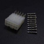 NinthQua 5557 5569 10P 배선 단자 전기 커넥터 키트 4 2mm 2x5P 구부러진 핀 플러그 잭 자동차 자동 PC ATX 2 세트 : 십삼글로리