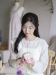 플라워가든 에이프런 꽃집 공방 앞치마 신혼집 집들이 선물 네일샵 앞치마 : 플레뉴이