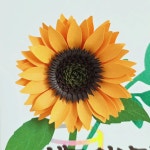 해바라기토퍼 개업 창업 승진 집들이 토퍼 페이퍼플라워 추가비 없음 : 제이윤토퍼
