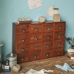 약장 전통 다용도 서랍 문갑 한약장 고가구 미니 수납장 반닫이 옛날 콘솔 : 하이셀렉트