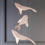 LED 고래조명 감성 식탁등 로비 거실 침실 인테리어조명 천장 카페 : 글로픽몰