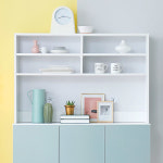 홈카페수납장 상부장 1200 주방 선반 부엌장 카페장 : 서나샵