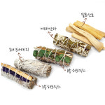 센슈얼 스머지스틱 5종세트 팔로산토 천연 인센스 스틱 : 허브파티