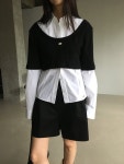 [멜란지당일]브리드 도미노 티셔츠 (3colors) 세일 : 레이두
