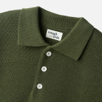 [러프사이드][Rough Side] 24SS Collar Half Knit Forest 칼라 하프 니트 포레스트 : wyndshop