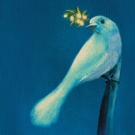 거실 인테리어 캔버스 액자 파랑새 감성 그림 액자 : 루즈 아틀리에