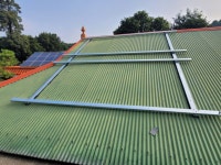 3kw 경기도 안성시 전원주택 징크 판넬지붕형 태양광발전 태양전지 전국설치 : 홈에너지