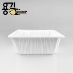 실링용기 23199 일회용 PP 두꺼운 포장용기 배달용기 감자탕 미니탕 찜 국물 용기 (600개) : 한국용기산업