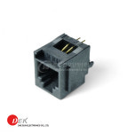 대은전자 DEK 623PCB4-T.I (BK) RJ11 모듈라잭 6P4C S/T PCB DIP타입 : 주성컴포넌트 주식회사