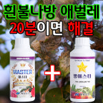 흰불나방 애벌레 보일땐 master+팡이스타 463가지 농약성분 불검출된 안전한 식물 영양제, 농가, 지역납품, 무농약 : 파주제일농산