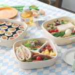 국산 칸칸 3단 도시락세트 찬합 캠핑 피크닉 도시락통 보관용기 : 원베스트리빙