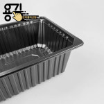 실링용기 23199 일회용 PP 두꺼운 포장용기 배달용기 감자탕 미니탕 찜 국물 용기 (600개) : 한국용기산업