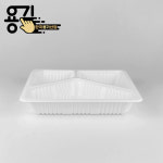 실링용기 23194-3A 일회용 PP 두꺼운 포장용기 배달용기 감자탕 미니탕 찜 국물 용기 (600개) : 한국용기산업
