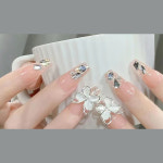 메탈자개나비 2개입 네일파츠 12x13mm 젤네일아트재료 : 클래식네일