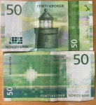 노르웨이 2017년 50크로네 지폐 사용제 : 코인트리