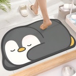 쿠션 욕실 발매트 논슬립 물흡수 발수건 세탁 탈수 가능 곰 : 편백세상