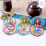 전통문양 우드팽이 6종 우드팽이만들기 팽이만들기 돌봄수업활동놀이 : 놀이꿈터