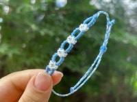 [팔찌] 하얀색 꽃송이 7가지 컬러 : 몽그리공방