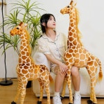 진짜같은 대형 기린 인형 동물 봉제 초콜릿색상 40cm : 차이가확나는물건
