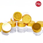 전통꽃 무광 금뚜껑청병(대)100개 환약 한약 플라스틱 한의원 환약용기 환통 케이스 박스 : 에이치이바이오