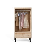 600 삼나무 원목가구 시스템장 이동식옷장 주니어가구 드레스룸 옷걸이헹거 : 리빙하우징