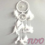 투요 드림캐쳐 2단 화이트 아기방꾸미기 벽걸이장식품 방꾸미기 : 투요