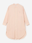 [WOMEN] Gymphlex 짐플렉스 24AW 코튼 밴드 카라 셔츠 원피스 스트라이프 #GY-G0064 MTS : 피클오사카
