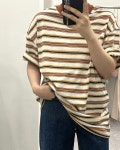 로아 오버 라운드 멀티 단가라 반팔티 : 희노니