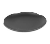 돌산 체크(흑) 업소용 멜라민 그릇 분식 돈가스접시 깊은원형접시 12호 DS-7803 : 더키친플러스