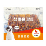 참좋은간식 오리고구마1kg- 유통기한 25년6월21일 대용량 강아지간식 테비 : 펫타곤