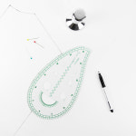 유니크 물방울자 G-006 눈물자 암홀자 곡선자 : 미싱하우스